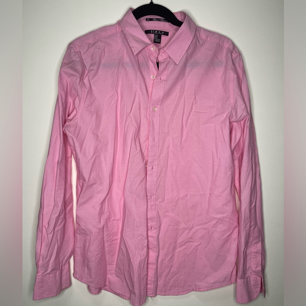 Forever 21 Men’s Button Up Pink Dress Shirt - Size Medium - Preloved